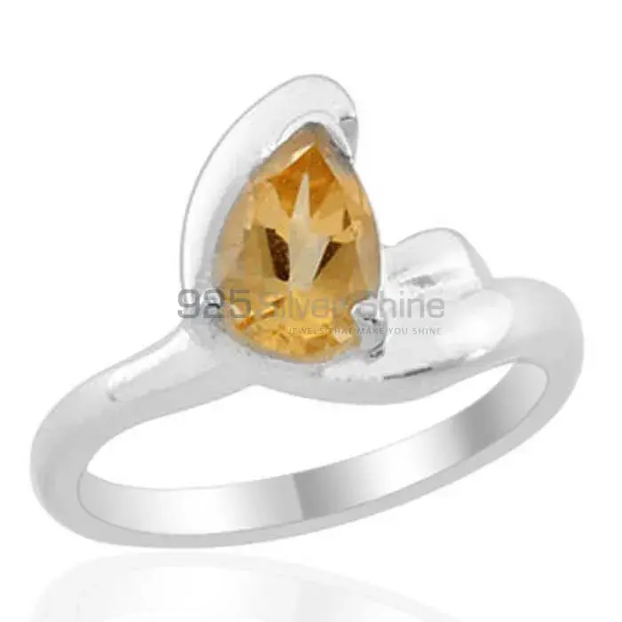 Citrine Gemstone 925 Silver Rings Jewelry 925SR1981