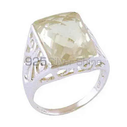 925 Sterling Silver Rings In Semi Precious Lemon Topaz Gemstone 925SR3857_0
