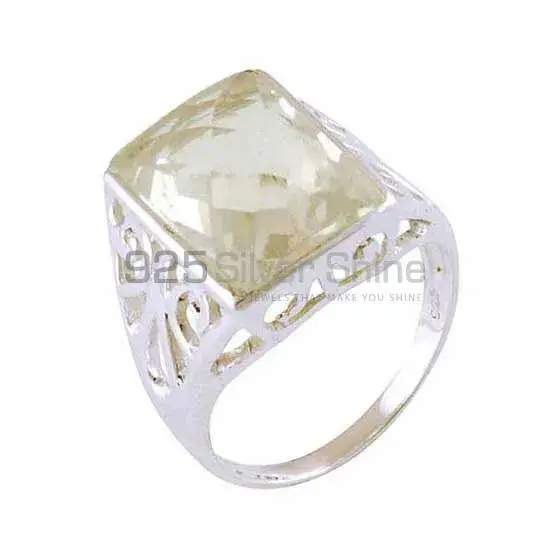 925 Sterling Silver Rings In Semi Precious Lemon Topaz Gemstone 925SR3857_1