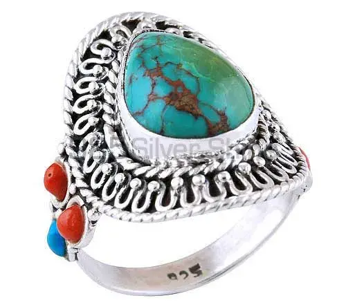 925 Sterling Silver Rings In Semi Precious Multi Gemstone 925SR2938_0