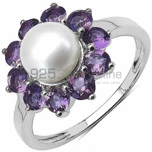 925 Sterling Silver Rings In Semi Precious Multi Gemstone 925SR3096