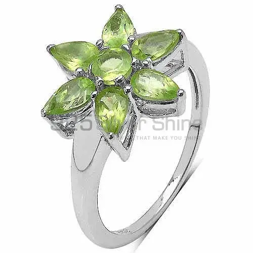 925 Sterling Silver Rings In Semi Precious Peridot Gemstone 925SR3348_0