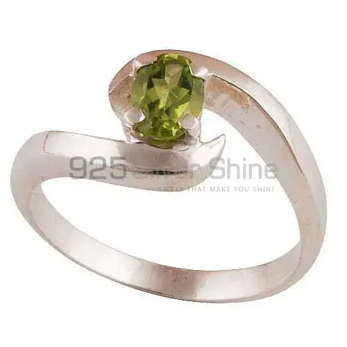 Peridot Gemstone Sterling Silver Rings For Women's 925SR3427