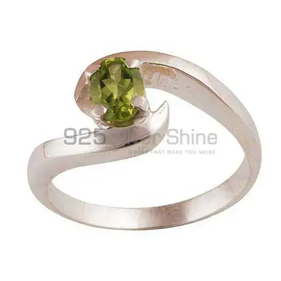 Peridot Gemstone Sterling Silver Rings For Women's 925SR3427_0