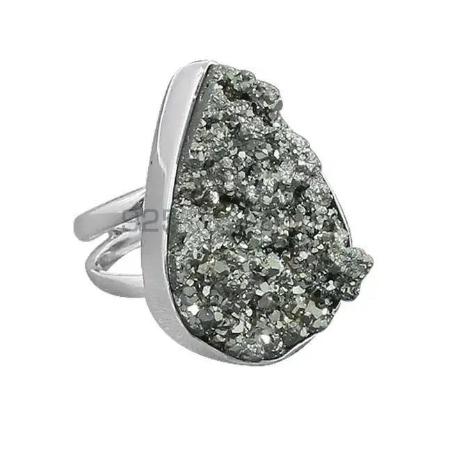 925 Sterling Silver Rings In Semi Precious Pyrite Gemstone 925SR1045