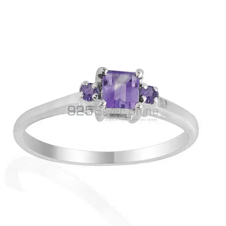 925 Sterling Silver Rings In Genuine Amethyst Gemstone 925SR2091_1