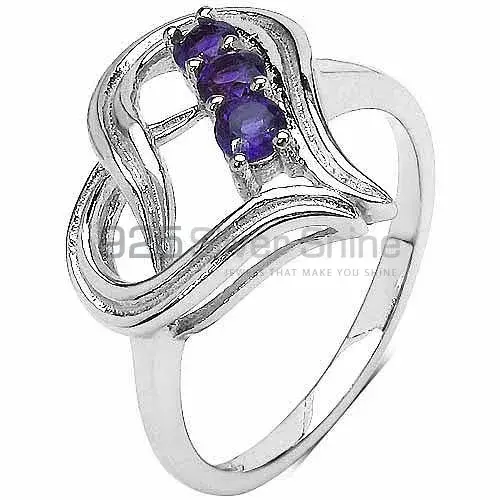 925 Sterling Silver Rings Manufacturer In Genuine Amethyst Gemstone 925SR3221_1