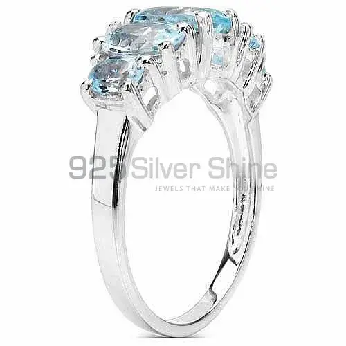925 Sterling Silver Rings Manufacturer In Genuine Blue Topaz Gemstone 925SR3300_0