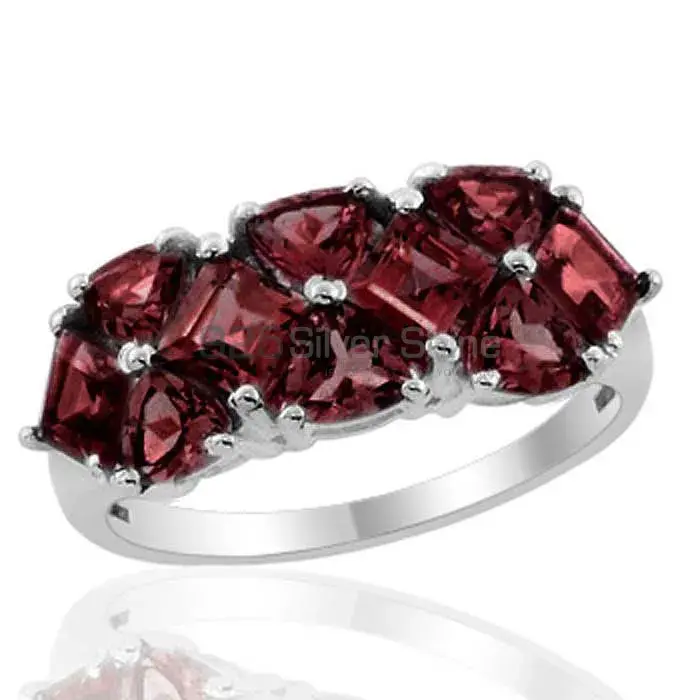 925 Sterling Silver Rings Manufacturer In Genuine Garnet Gemstone 925SR1854_0