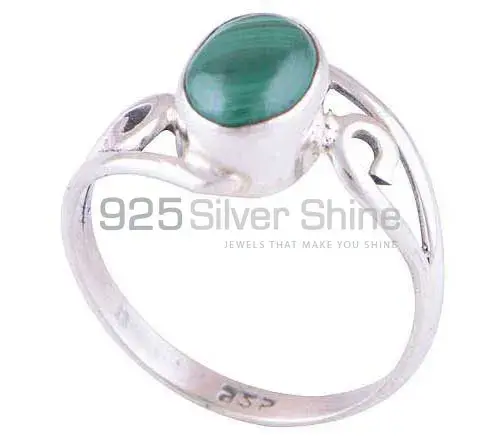 925 Sterling Silver Rings Manufacturer In Genuine Malachite Gemstone 925SR2811