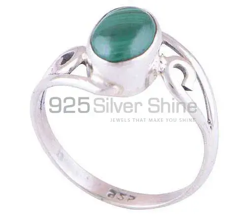 925 Sterling Silver Rings In Genuine Malachite Gemstone 925SR2811_0