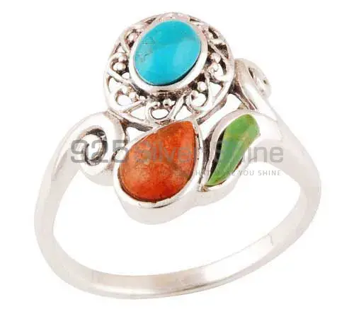 925 Sterling Silver Rings In Genuine Multi Gemstone 925SR2890_0