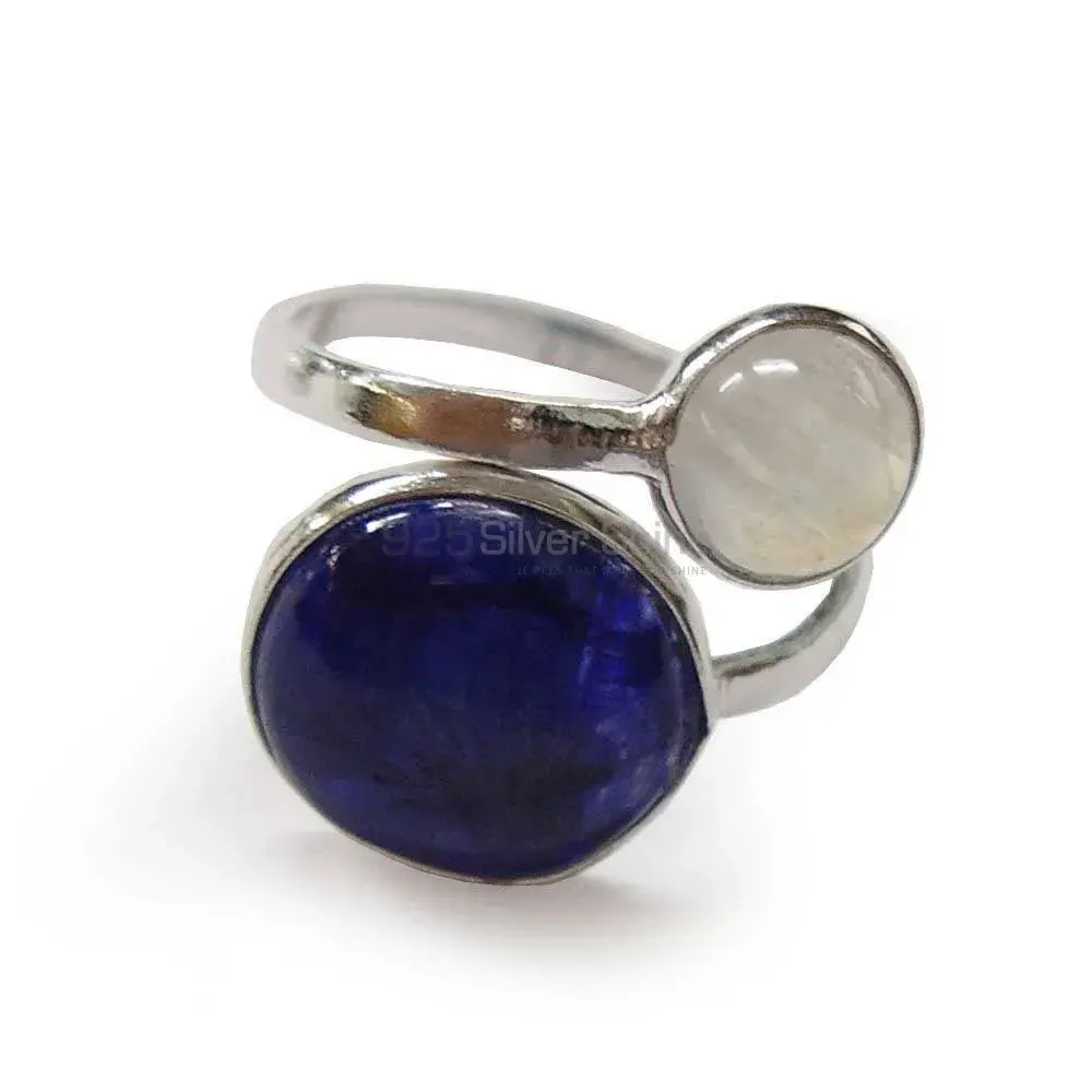 925 Sterling Silver Rings In Genuine Multi Gemstone 925SR3852_0