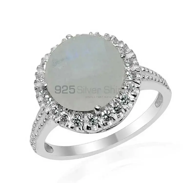925 Sterling Silver Rings Manufacturer In Genuine Rainbow Moonstone 925SR1550_0