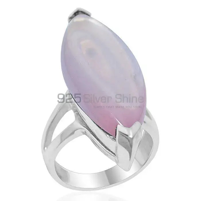 925 Sterling Silver Rings Manufacturer In Genuine Rose Quartz Gemstone 925SR1933