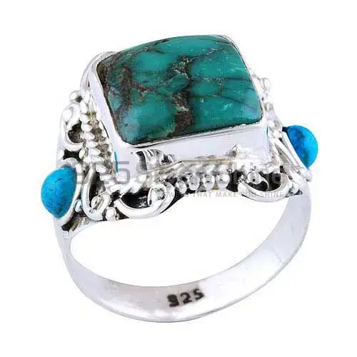 925 Sterling Silver Rings Manufacturer In Genuine Turquoise Gemstone 925SR2969