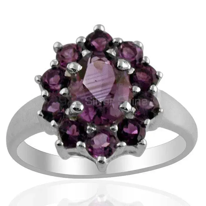 925 Sterling Silver Rings In Natural Amethyst Gemstone 925SR1390