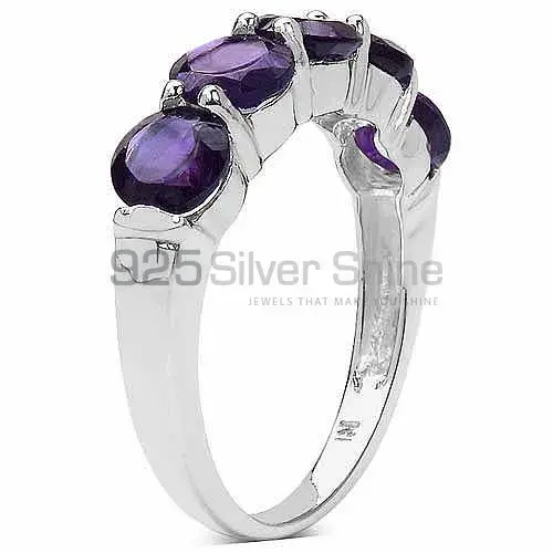 925 Sterling Silver Rings In Natural Amethyst Gemstone 925SR3298_1