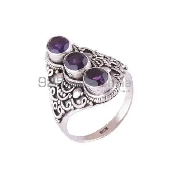 925 Sterling Silver Rings Manufacturer In Natural Amethyst Gemstone 925SR3886_0