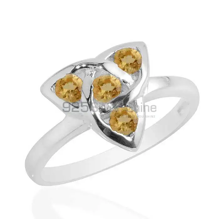 925 Sterling Silver Rings Manufacturer In Natural Citrine Gemstone 925SR2089