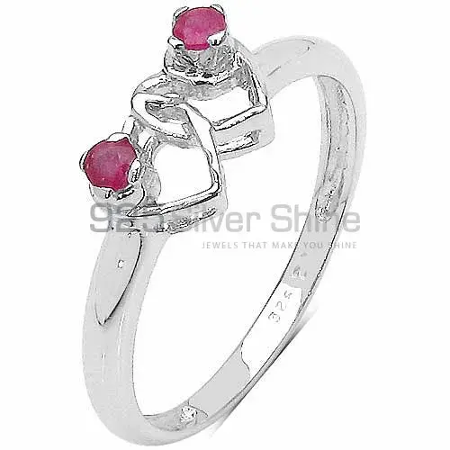 925 Sterling Silver Rings Manufacturer In Natural Dyed Ruby Gemstone 925SR3125