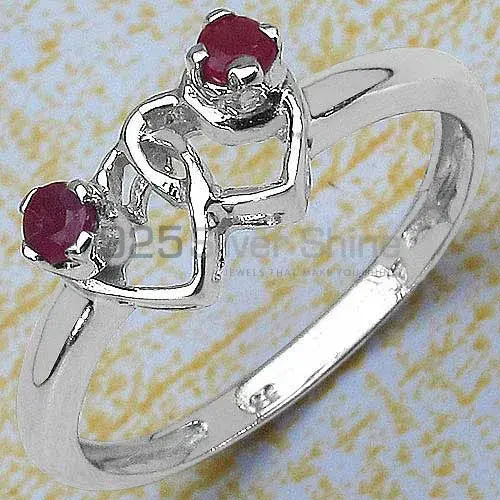 925 Sterling Silver Rings In Natural Dyed Ruby Gemstone 925SR3125_1
