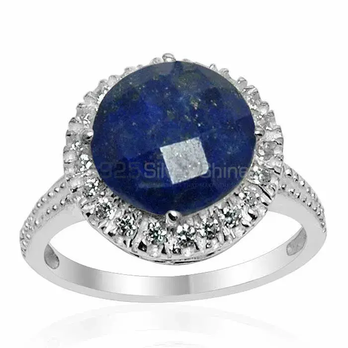 925 Sterling Silver Rings Manufacturer In Natural Lapis Gemstone 925SR1548