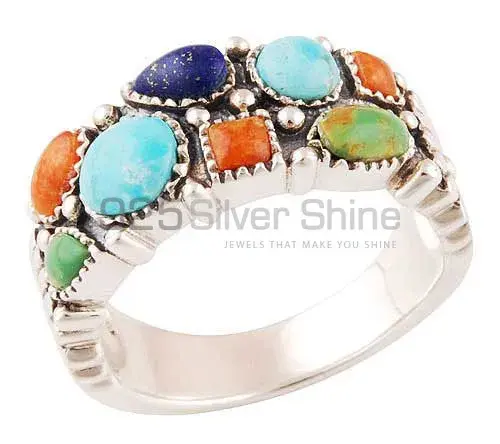 925 Sterling Silver Rings In Natural Multi Gemstone 925SR2888_0