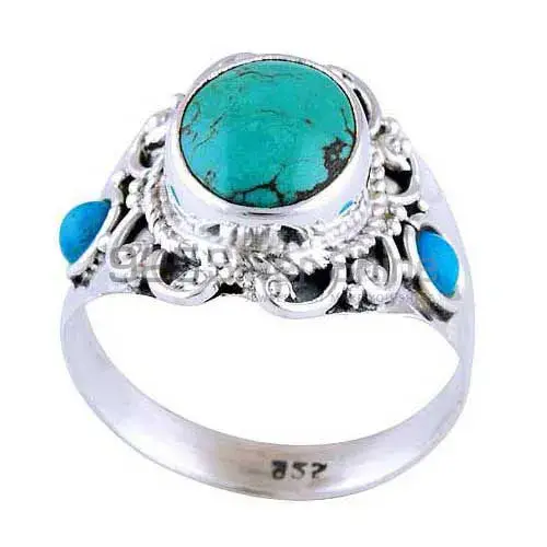 925 Sterling Silver Rings Manufacturer In Natural Turquoise Gemstone 925SR2967