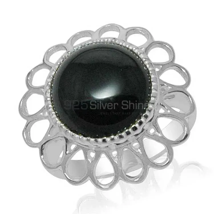 925 Sterling Silver Rings Manufacturer In Semi Precious Black Onyx Gemstone 925SR1470_0