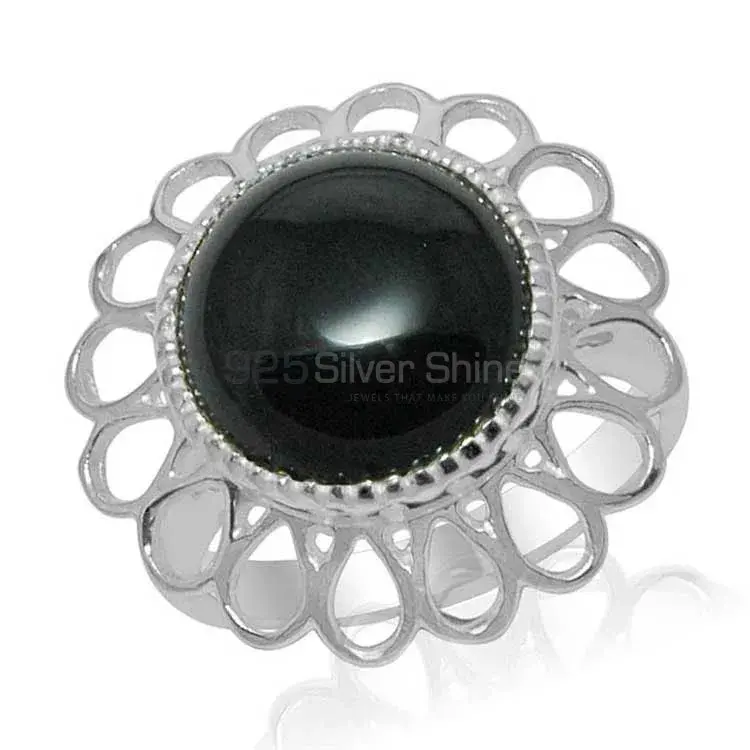 925 Sterling Silver Rings In Semi Precious Black Onyx Gemstone 925SR1470_0