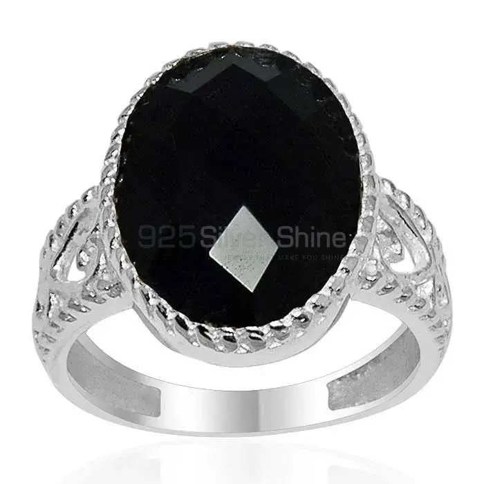 925 Sterling Silver Rings In Semi Precious Black Onyx Gemstone 925SR1628
