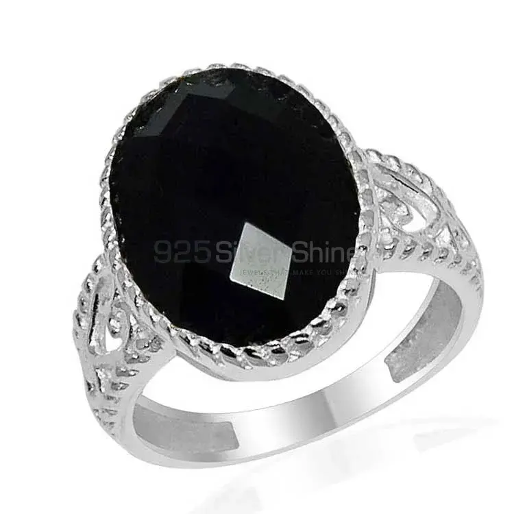 925 Sterling Silver Rings In Semi Precious Black Onyx Gemstone 925SR1628_0