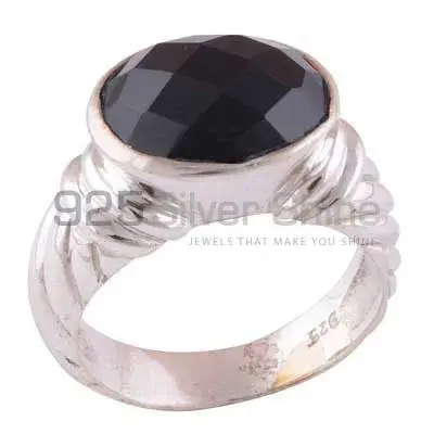 925 Sterling Silver Rings In Semi Precious Black Onyx Gemstone 925SR3457_0