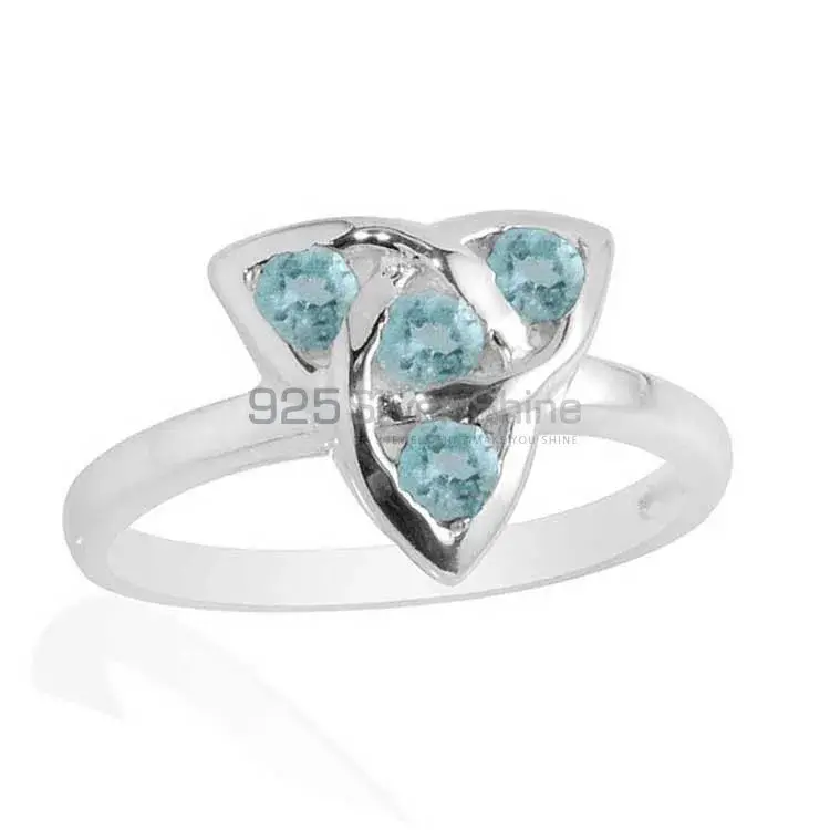 925 Sterling Silver Rings In Semi Precious Blue Topaz Gemstone 925SR2090_1
