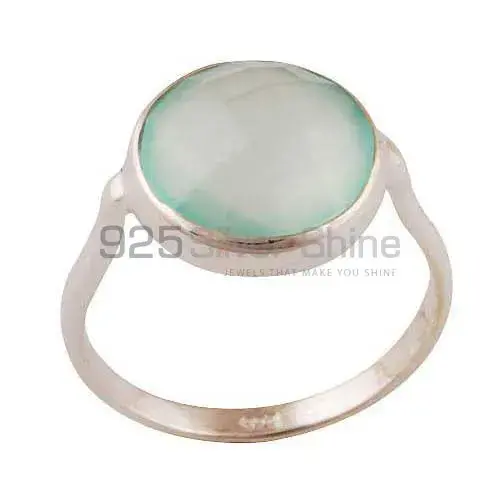 925 Sterling Silver Rings Manufacturer In Semi Precious Chalcedony Gemstone 925SR4045