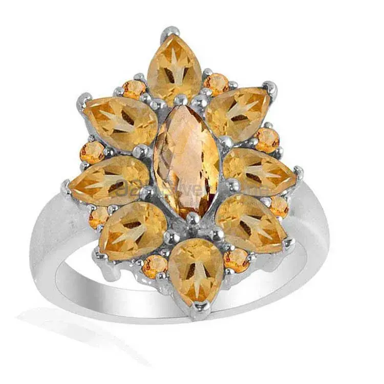 925 Sterling Silver Rings In Semi Precious Citrine Gemstone 925SR2169_0
