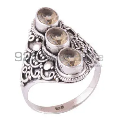925 Sterling Silver Rings Manufacturer In Semi Precious Citrine Gemstone 925SR3887