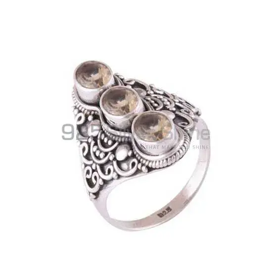 925 Sterling Silver Rings Manufacturer In Semi Precious Citrine Gemstone 925SR3887_0