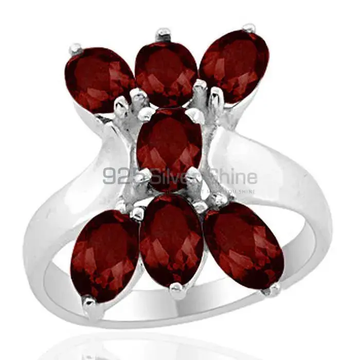 925 Sterling Silver Rings Manufacturer In Semi Precious Garnet Gemstone 925SR2011