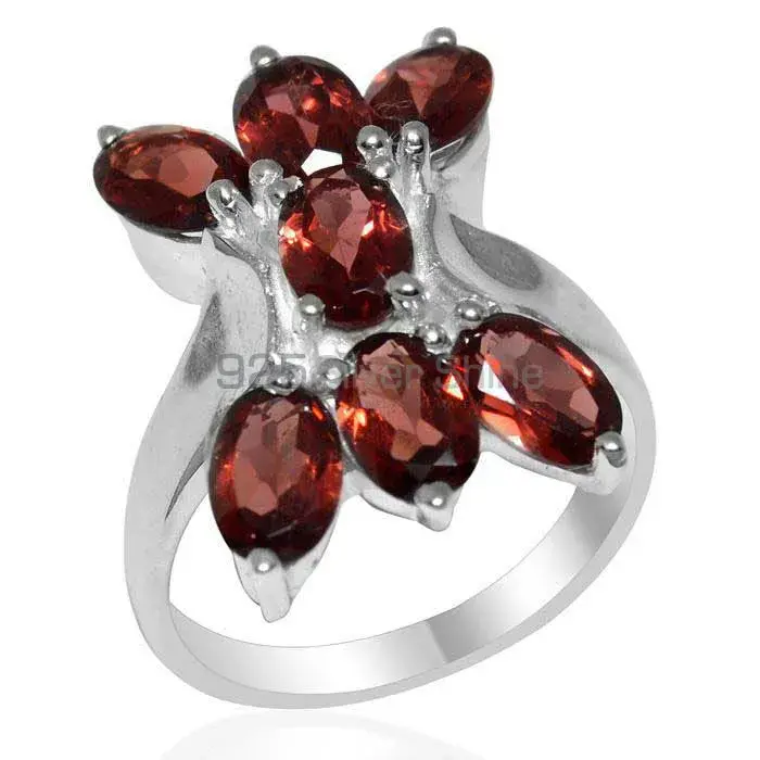 925 Sterling Silver Rings Manufacturer In Semi Precious Garnet Gemstone 925SR2011_0