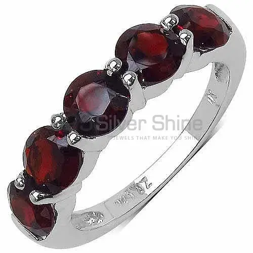 925 Sterling Silver Rings In Semi Precious Garnet Gemstone 925SR3299_0
