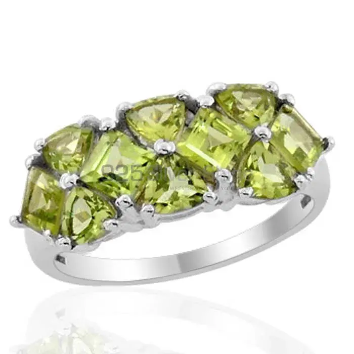 925 Sterling Silver Rings In Semi Precious Peridot Gemstone 925SR1853_1