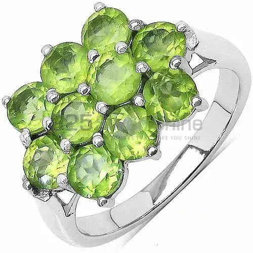 925 Sterling Silver Rings Manufacturer In Semi Precious Peridot Gemstone 925SR3047