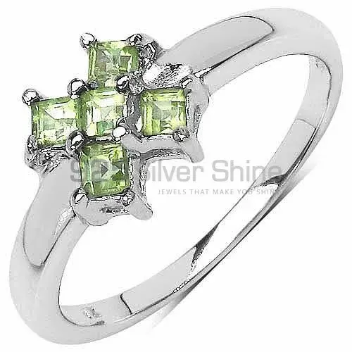 925 Sterling Silver Rings In Semi Precious Peridot Gemstone 925SR3126