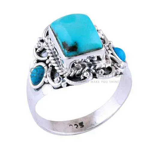 925 Sterling Silver Rings Manufacturer In Semi Precious Turquoise Gemstone 925SR2968