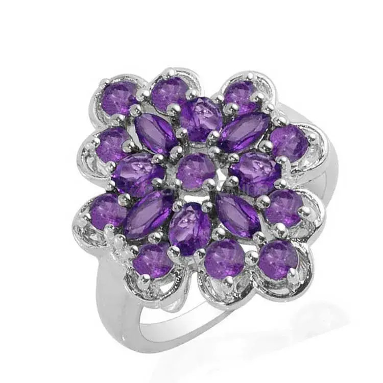 925 Sterling Silver Rings In Genuine Amethyst Gemstone 925SR1702_1