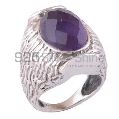 Sterling Silver Amethyst Weddings Rings 925SR3531