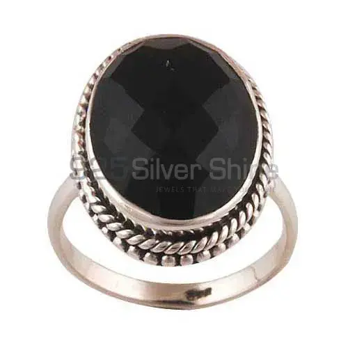 925 Sterling Silver Rings In Genuine Black Onyx Gemstone 925SR4040