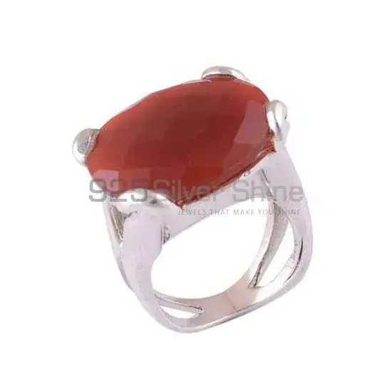 925 Sterling Silver Rings Suppliers In Genuine Carnelian Gemstone 925SR3452_0